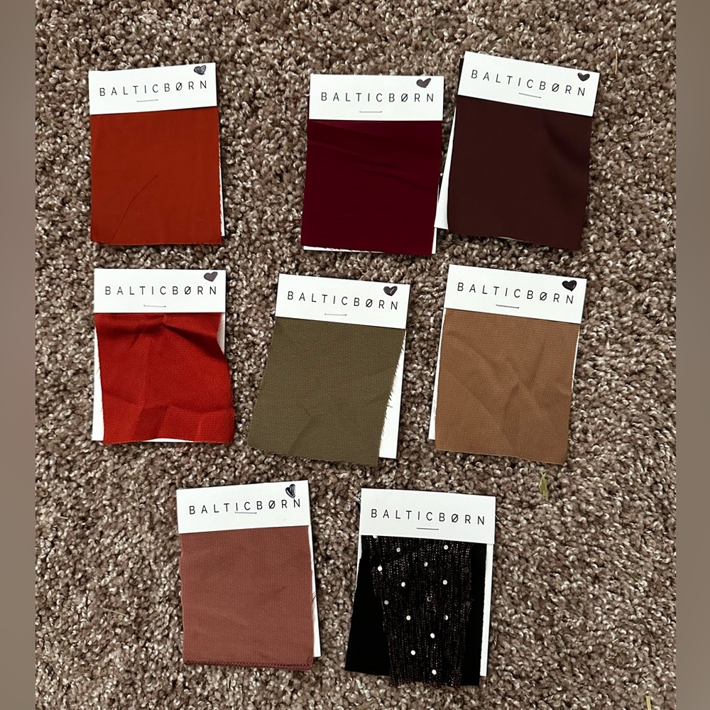 Baltic Born Bridesmaid Dress Swatches